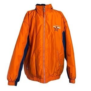 Converse Pro Star Jacket Boat Quilted Liner Orange Navy Blue Size XL